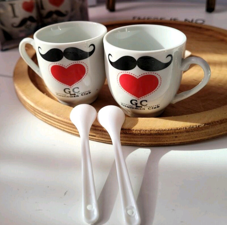 فنجون قهوه خوری ۲عددی سرامیکی جعبه کادویی