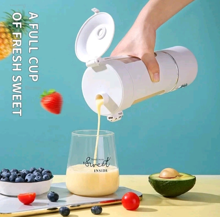 شیکر شارژی ۱۲ تیغه قابل حمل هاملین مدل HN-970 گنجایش 0.7 لیتر
