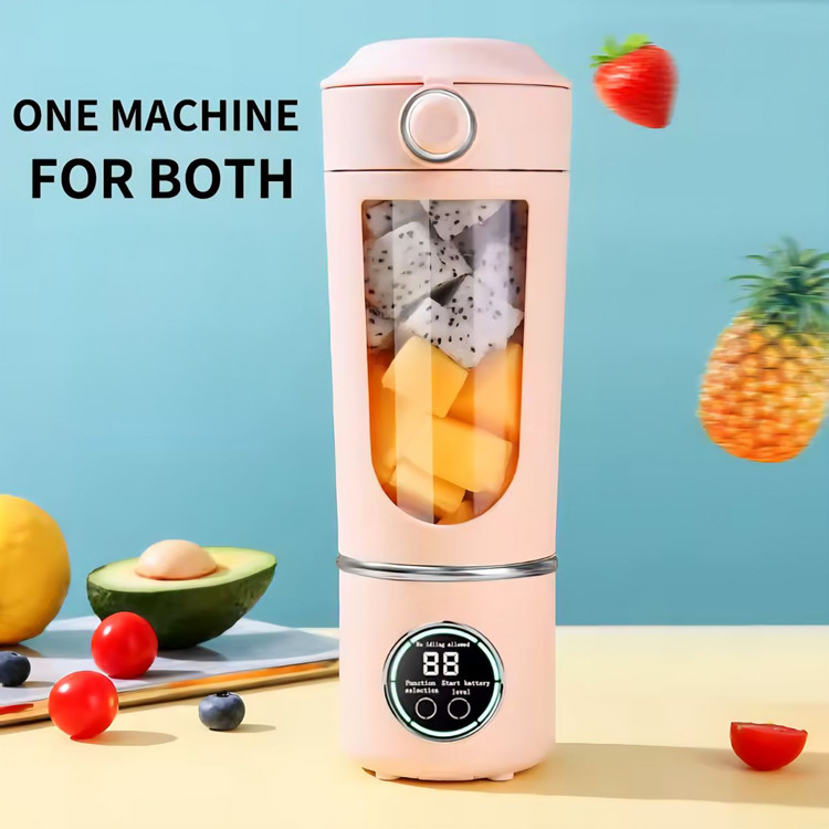 شیکر شارژی ۱۲ تیغه قابل حمل هاملین مدل HN-970 گنجایش 0.7 لیتر