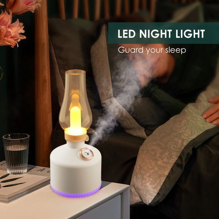 بخور سرد و چراغ خواب فانوسی مدل RM-0602-1 شارژی
